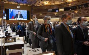 Foto: EPA-EFE / Obraćanje Lavrova na konferenciji Un
